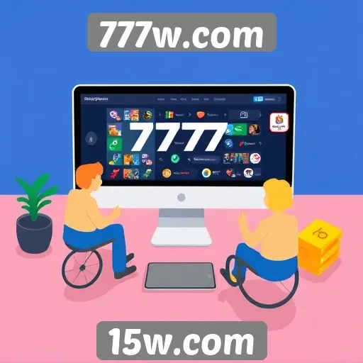 Acessibilidade e navegação do site 777w.com
